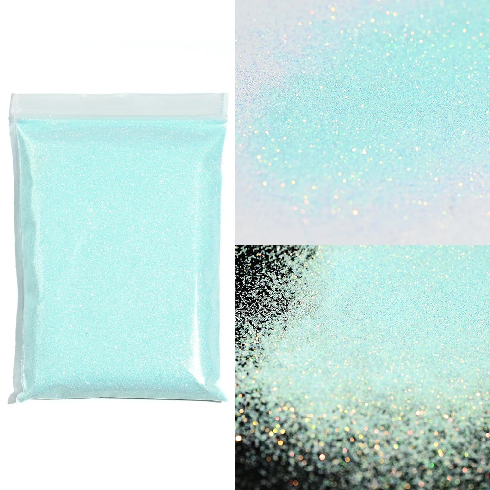 Blue-Green Luminous Nail Powder