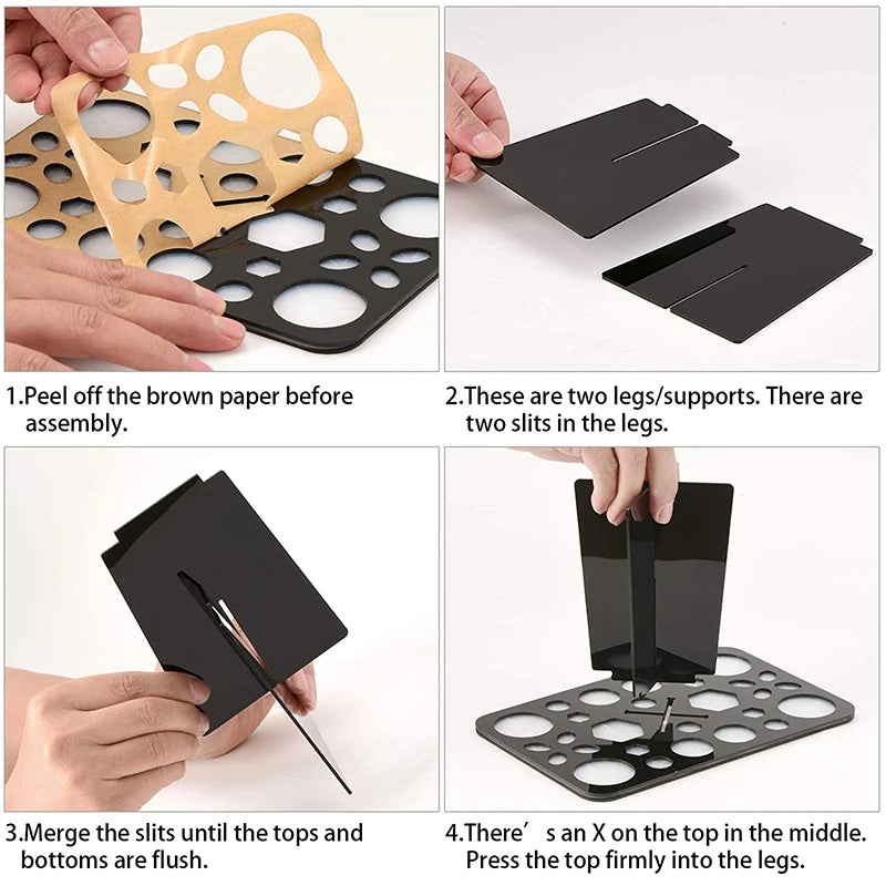 Collapsible Makeup Brush Drying Rack