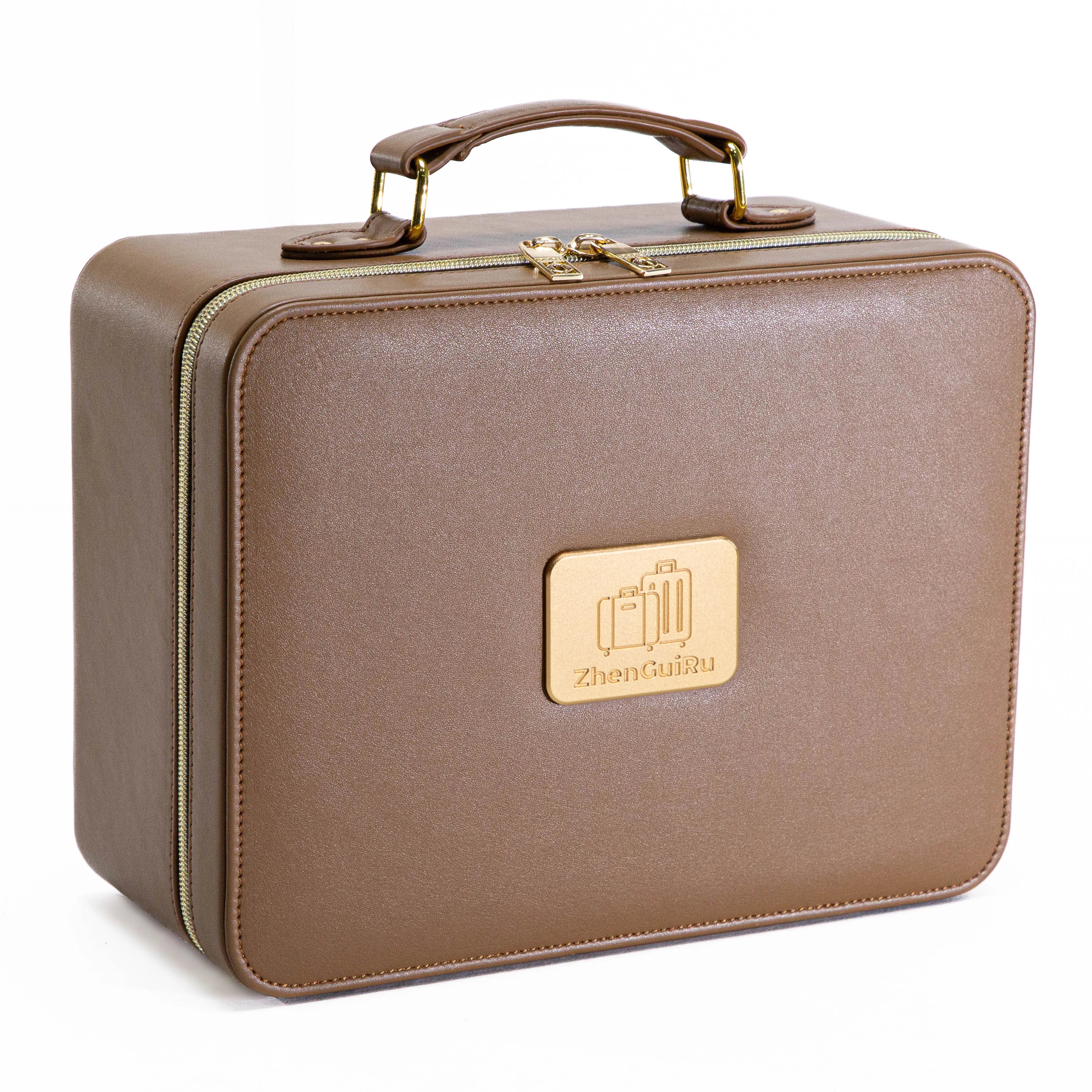 LED Lighted Travel Makeup Train Case