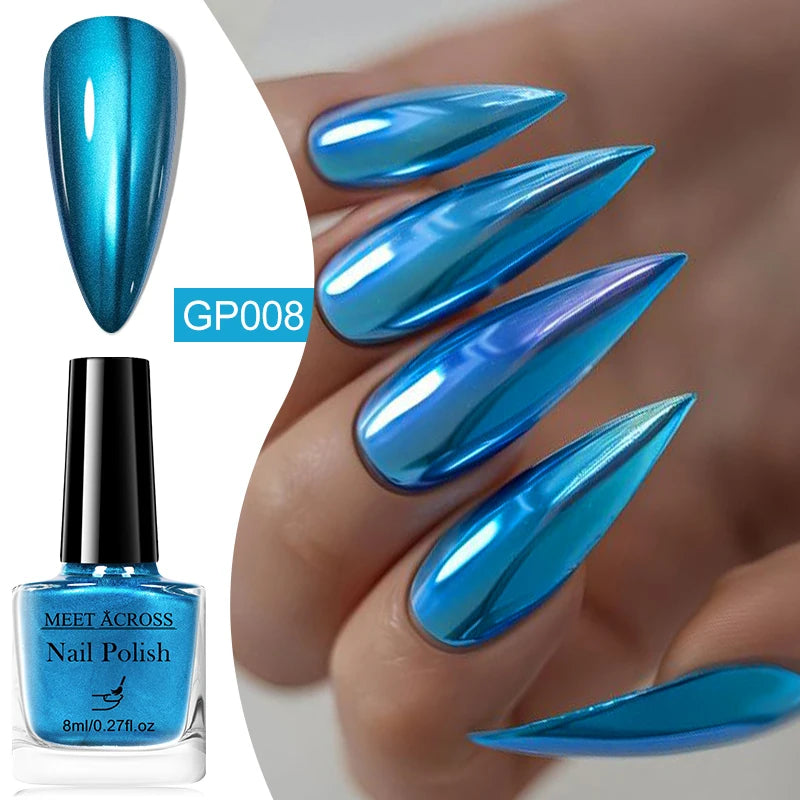 Metallic Mirror-Effect Fast-Dry Nail Polish