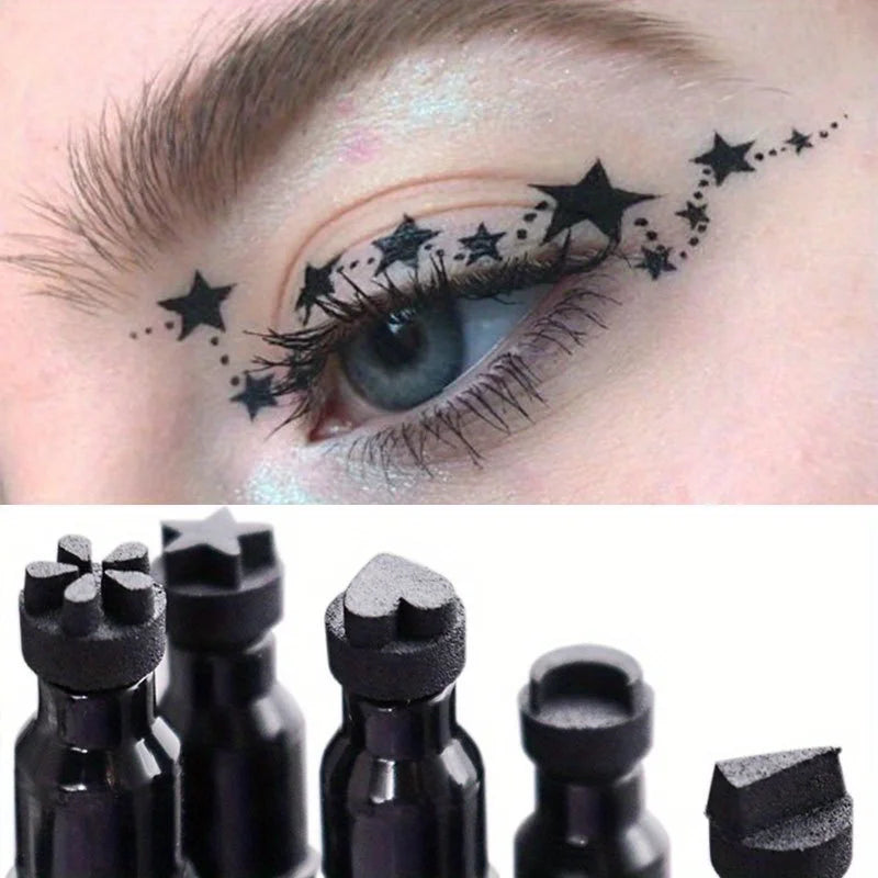 2-in-1 Star & Moon Stamp Liquid Eyeliner Pen