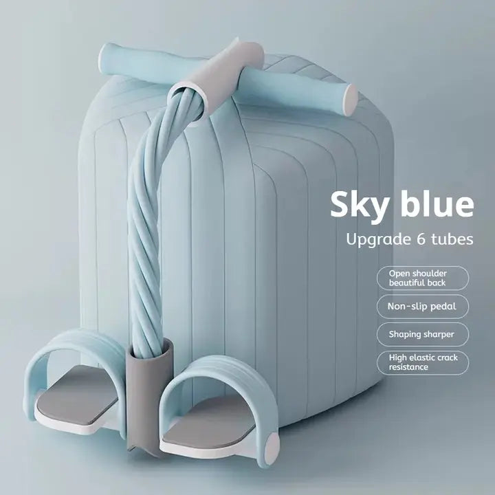 6-Tube Pedal Resistance Band