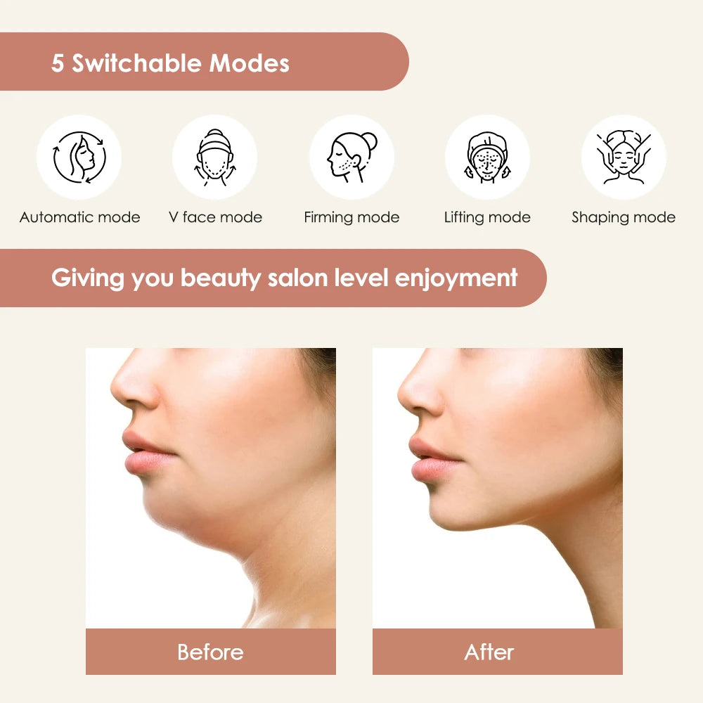 Micro-current Face Lifting EMS Skin Massager Beauty Device