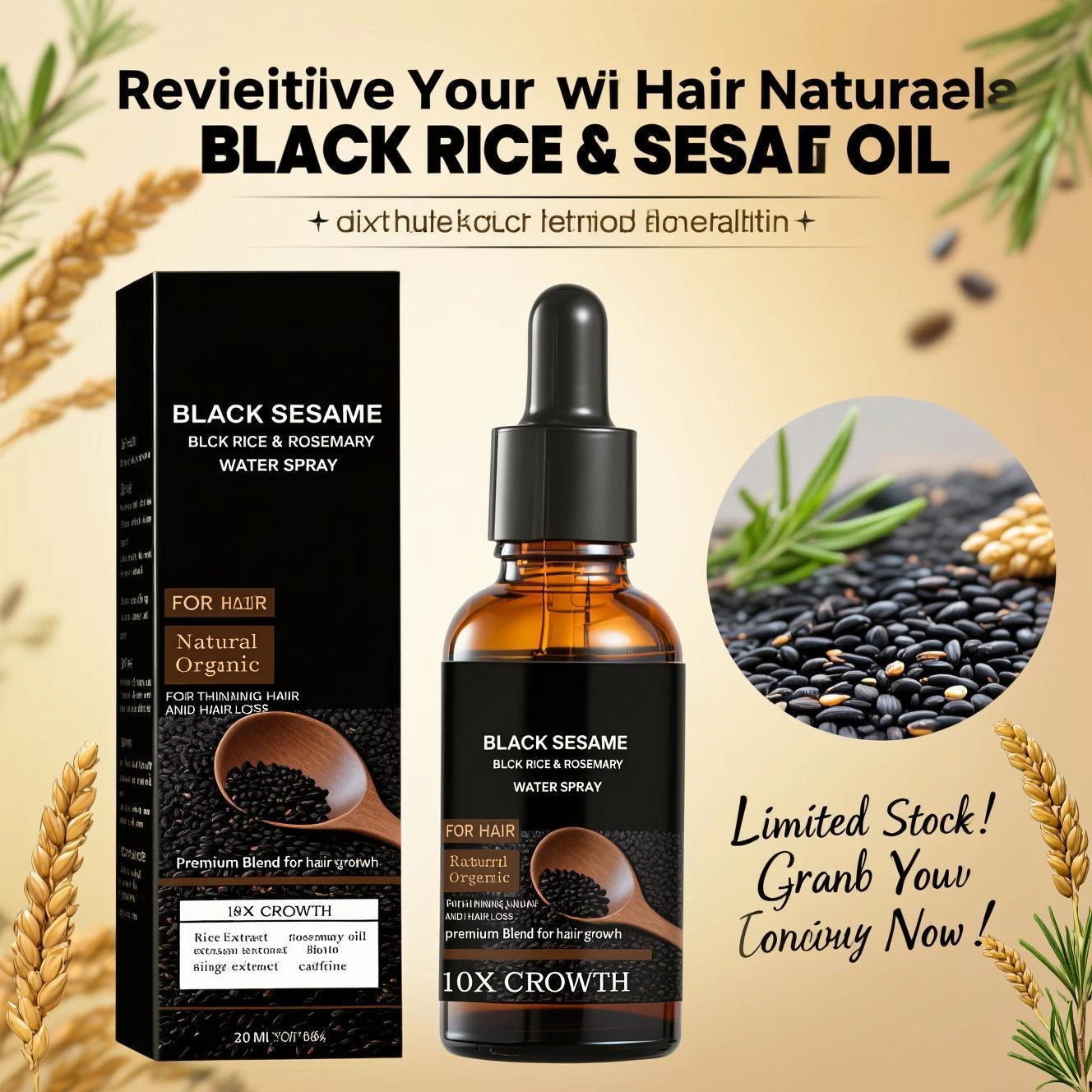 Black Sesame Hair Growth Serum