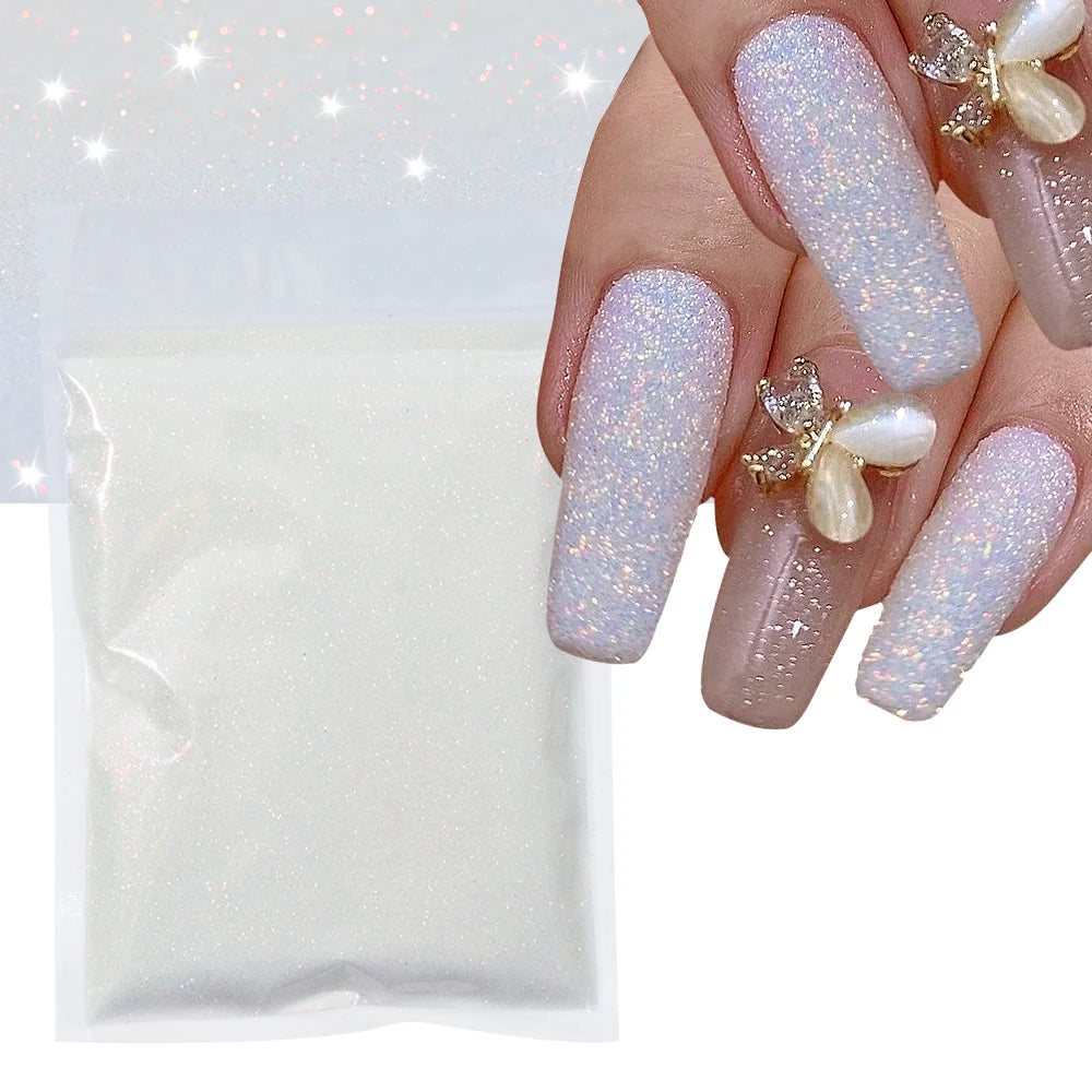 Blue-Green Luminous Nail Powder
