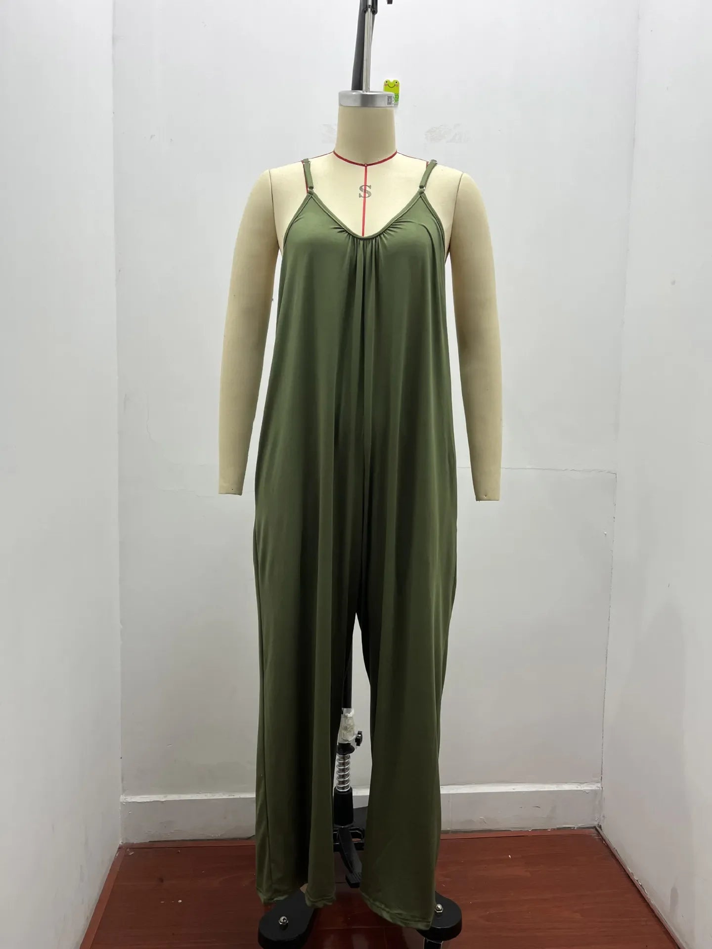 Summer Solid Color Pocket Jumpsuit