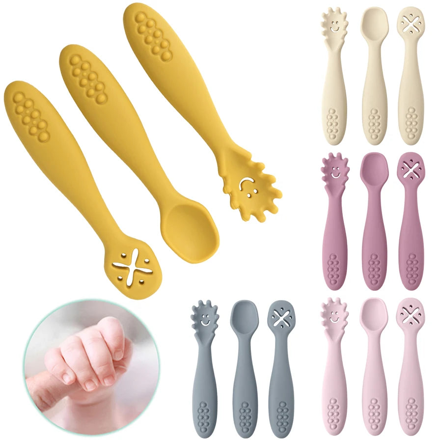 3PCS Baby Learning Spoon Set