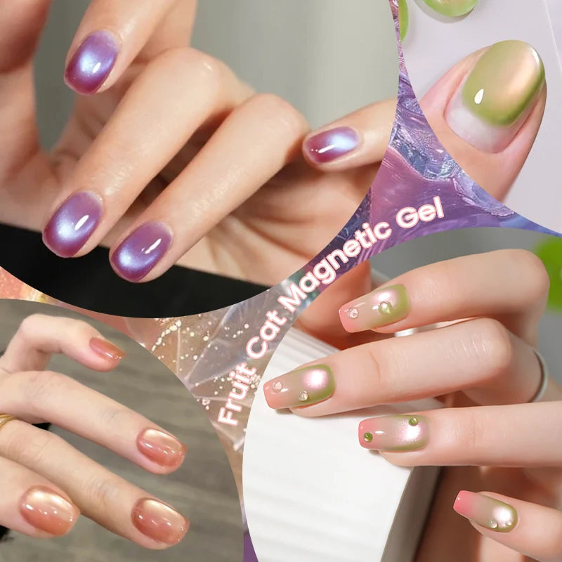 Peach Pink Cat Magnetic Gel Polish