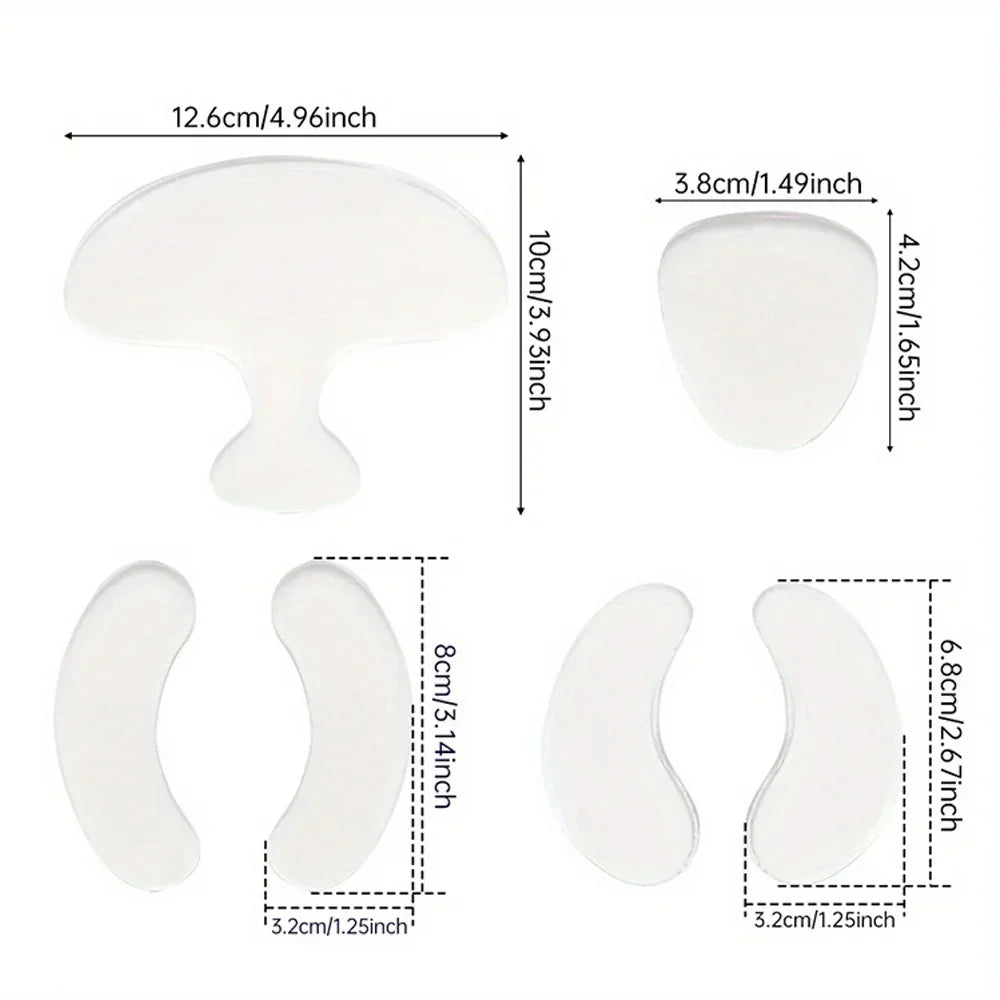 6PCS Reusable Silicone Anti-Wrinkle Pads
