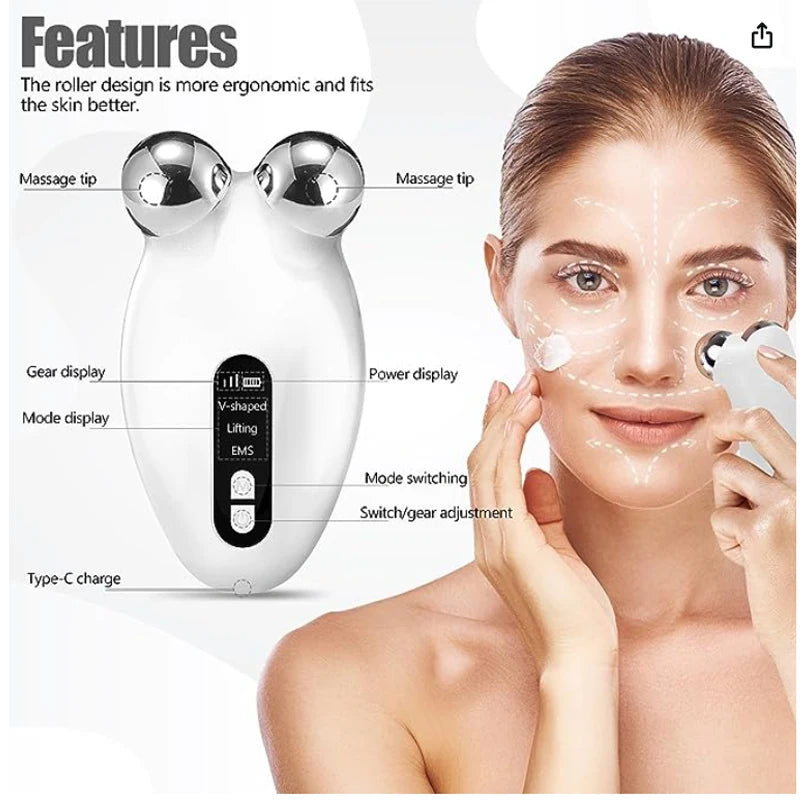 Mini Microcurrent Face-Lifting Roller