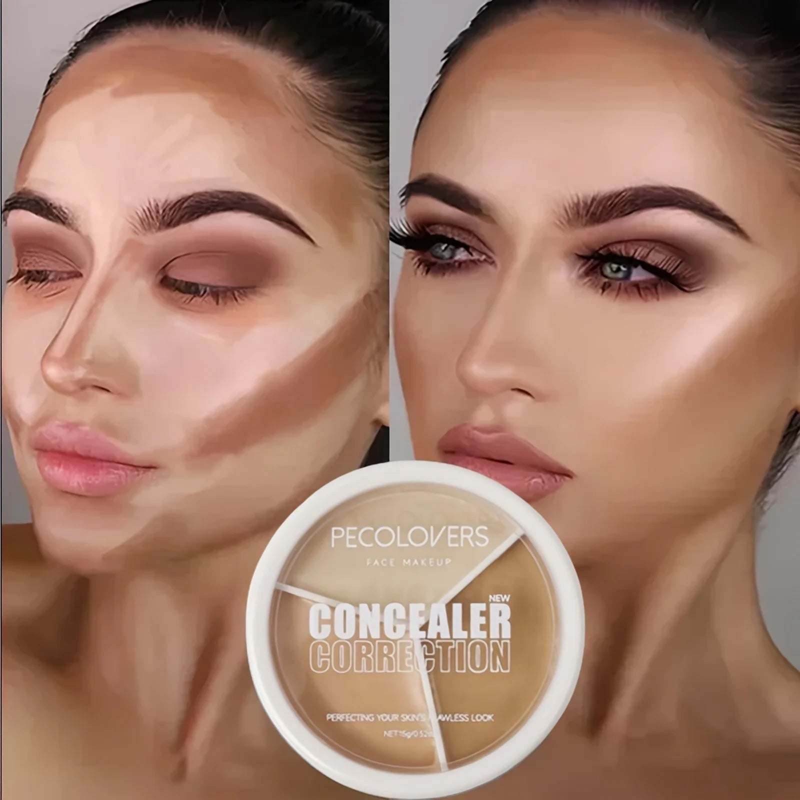 Waterproof Long-Lasting Concealer Cream Palette