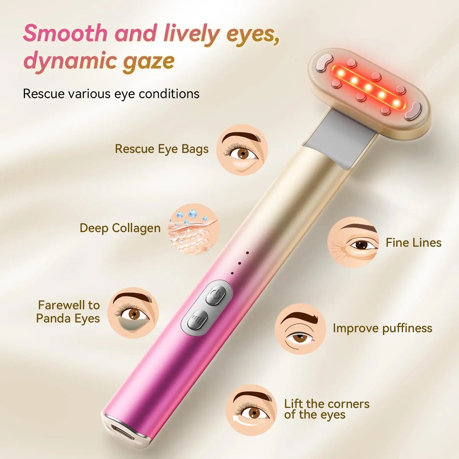 7-in-1 Red and Blue Light Therapy Device