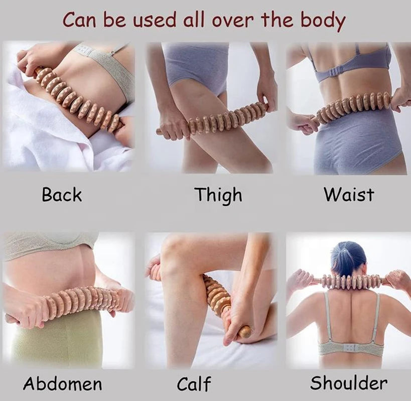 Primary Color Wooden Roller Stick