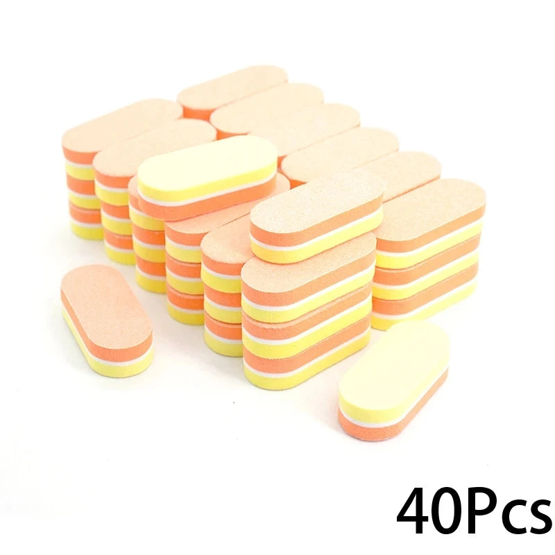 Mini Double-Color Nail Buffer Sponge Blocks