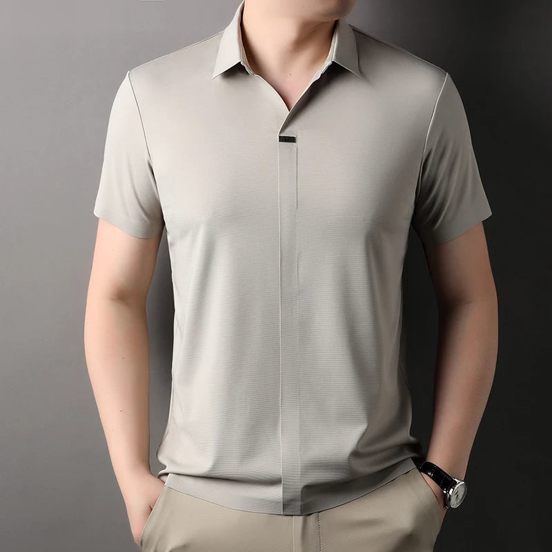 Ice Silk Polo Shirt