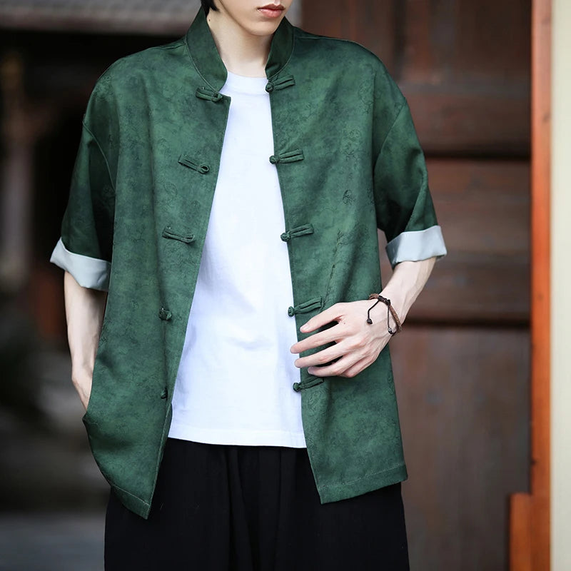 Vintage Ice Silk Tang Suit