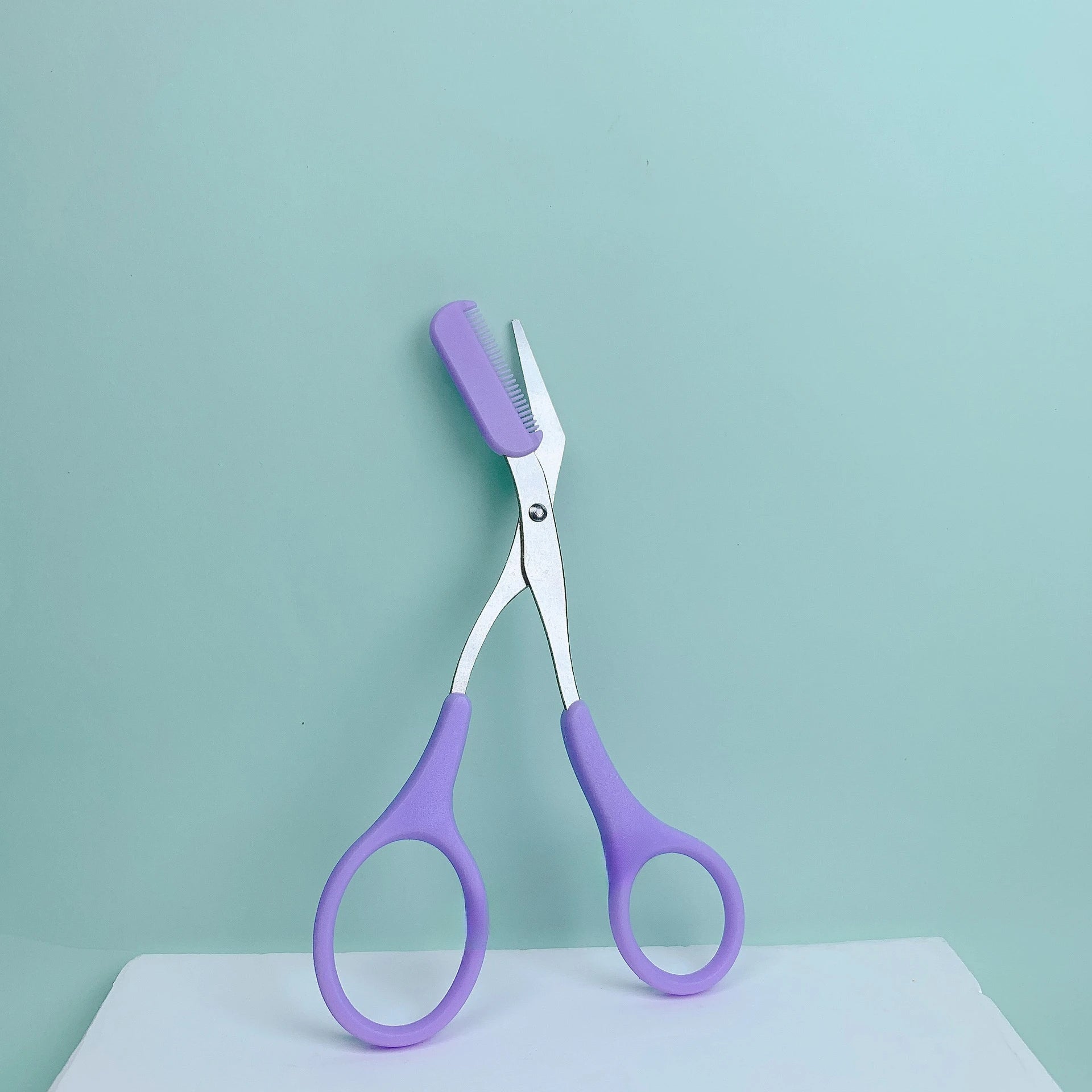 Pink Stainless Steel Eyebrow Scissors
