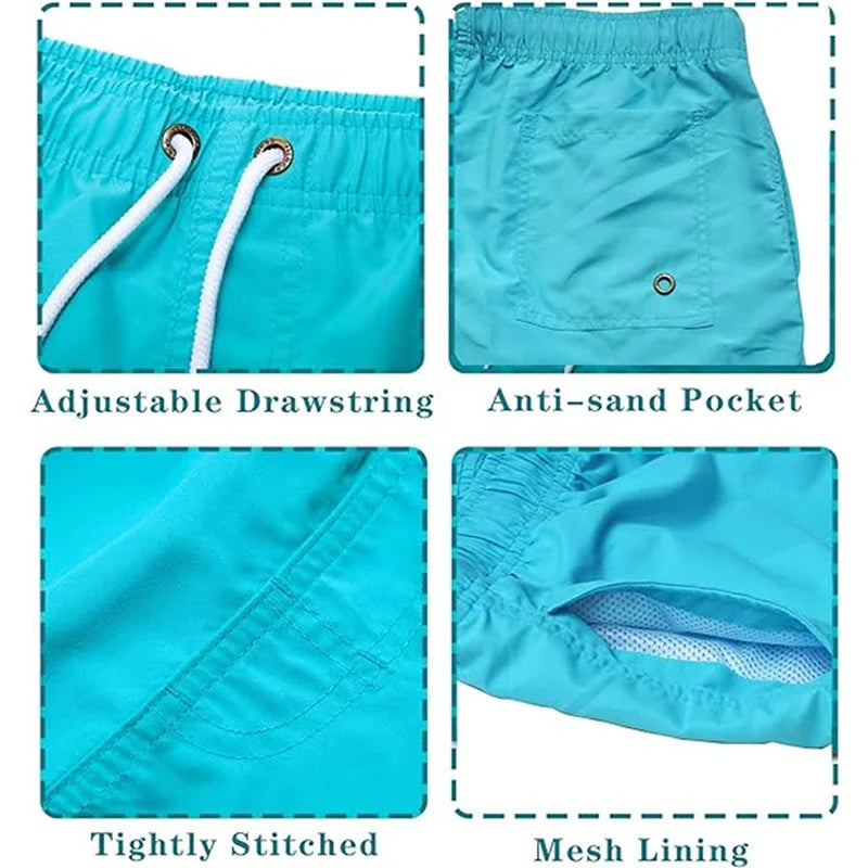 Quick-Dry Swim Trunks