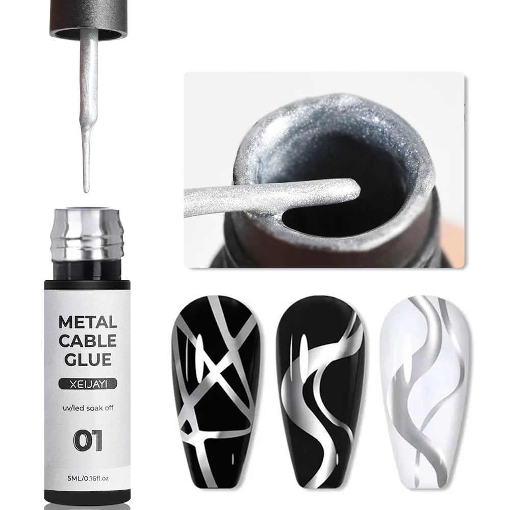 Ultra-Bright Metallic Liner Gel Polish