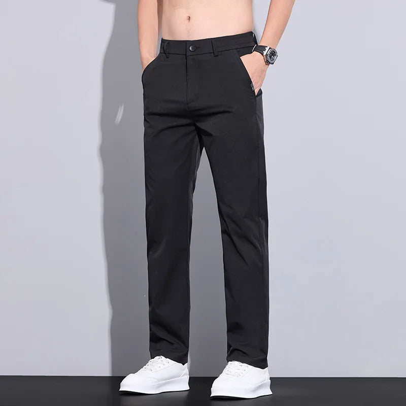 Ice Silk Slim Pants