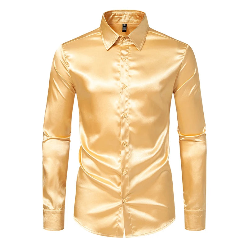 Satin Tuxedo Dress Shirt