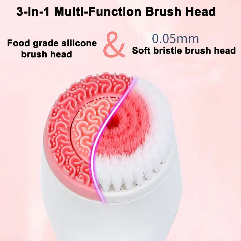 3-in-1 Sonic Facial Cleansing Brush