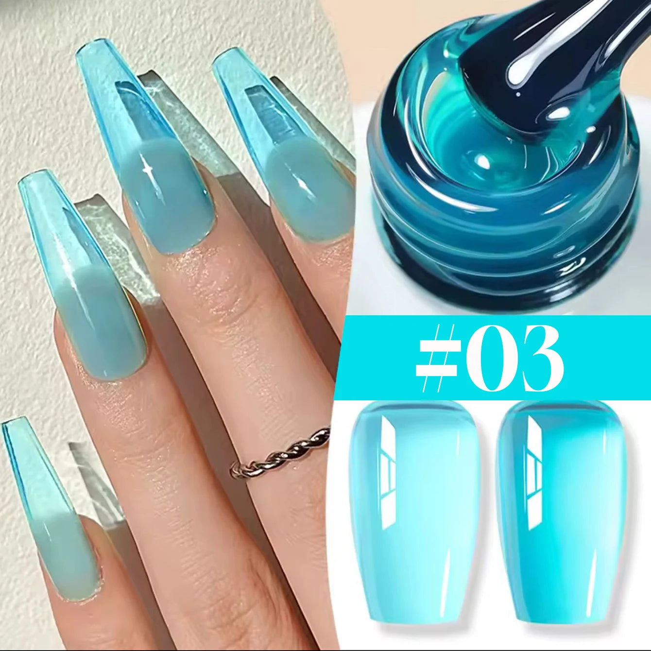 Jelly Nude Translucent Gel Polish Set