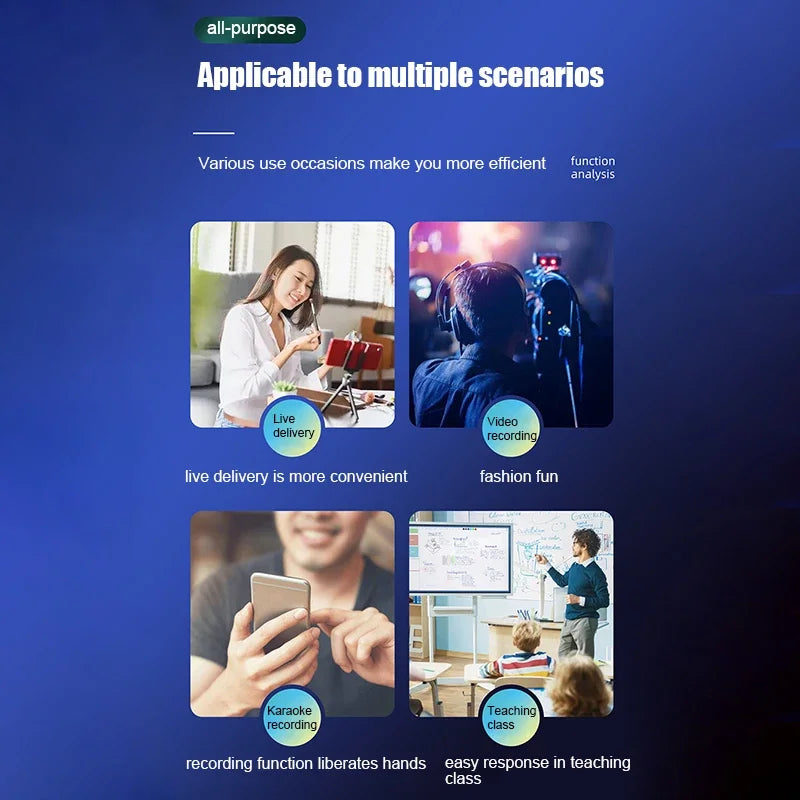 Wireless 3.5mm Lavalier Lapel Microphone