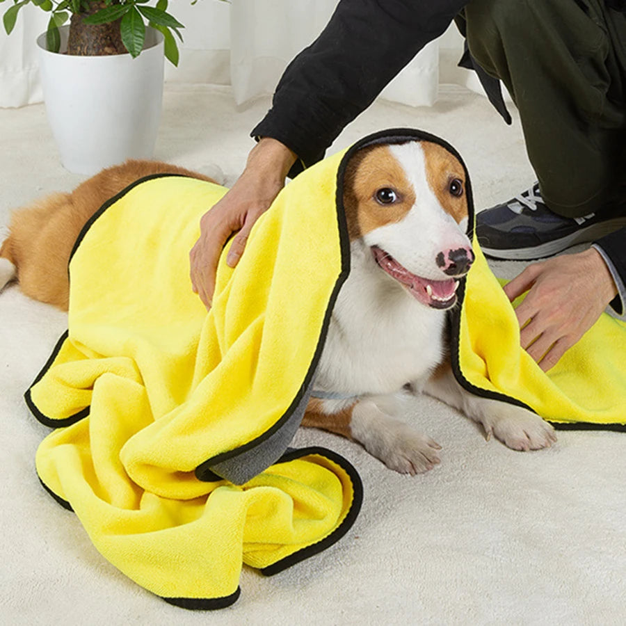 Quick-Dry Absorbent Pet Bath Towel
