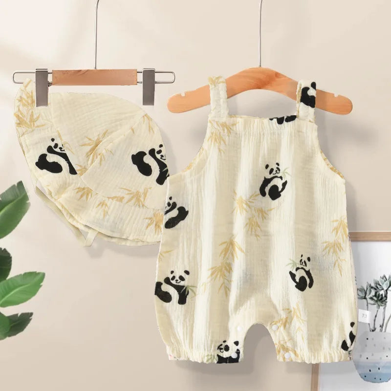Baby Summer Cotton Romper Set