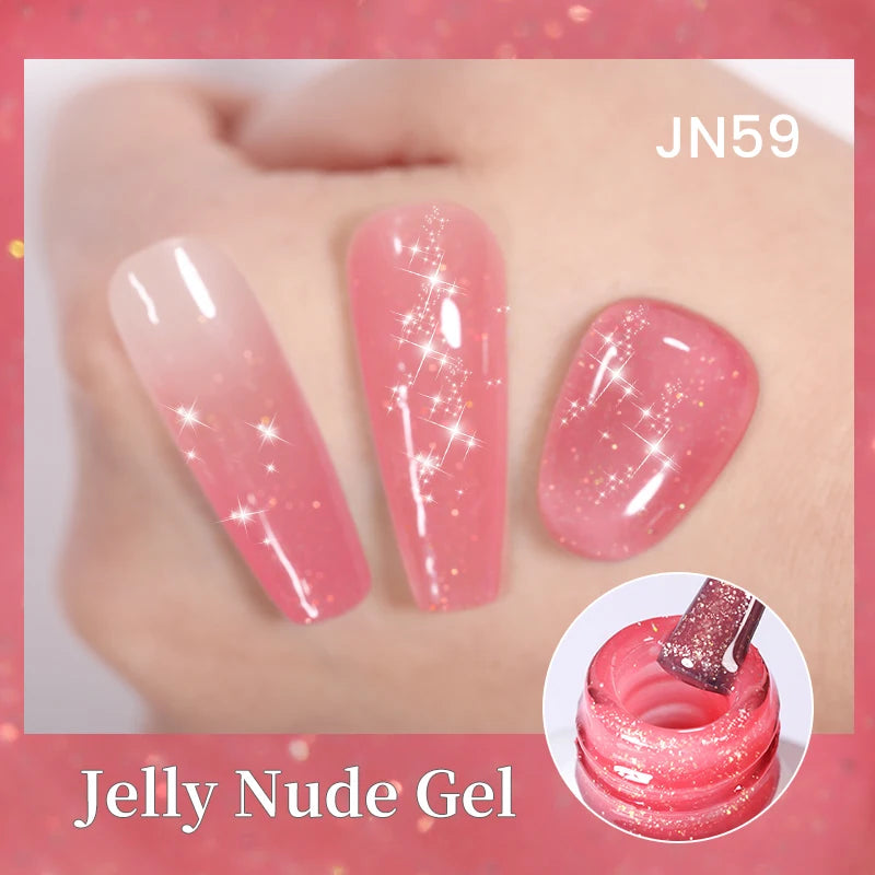 Champagne Gold Reflective Glitter UV Gel Polish