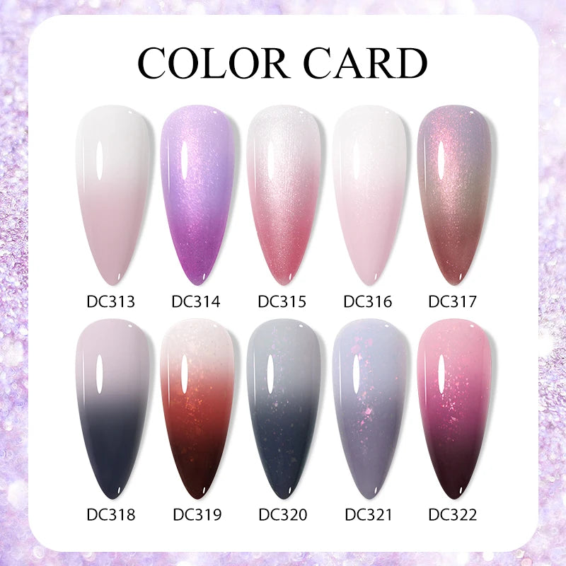 Thermal Aurora Rubber Base Gel Polish