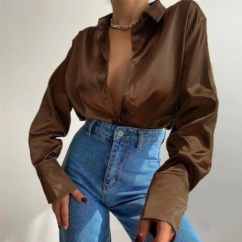Elegant Satin Shirt