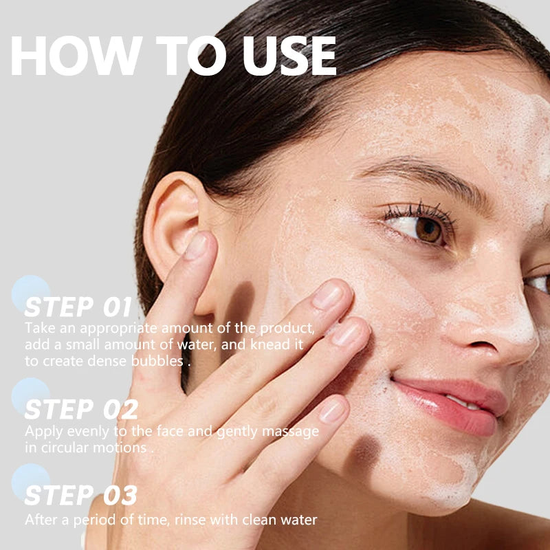 Whitening Facial Foam Exfoliating Deep Remove Cleanser