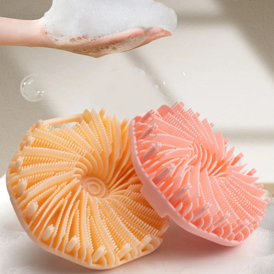 Soft Silicone Bath Brush & Shampoo Massager