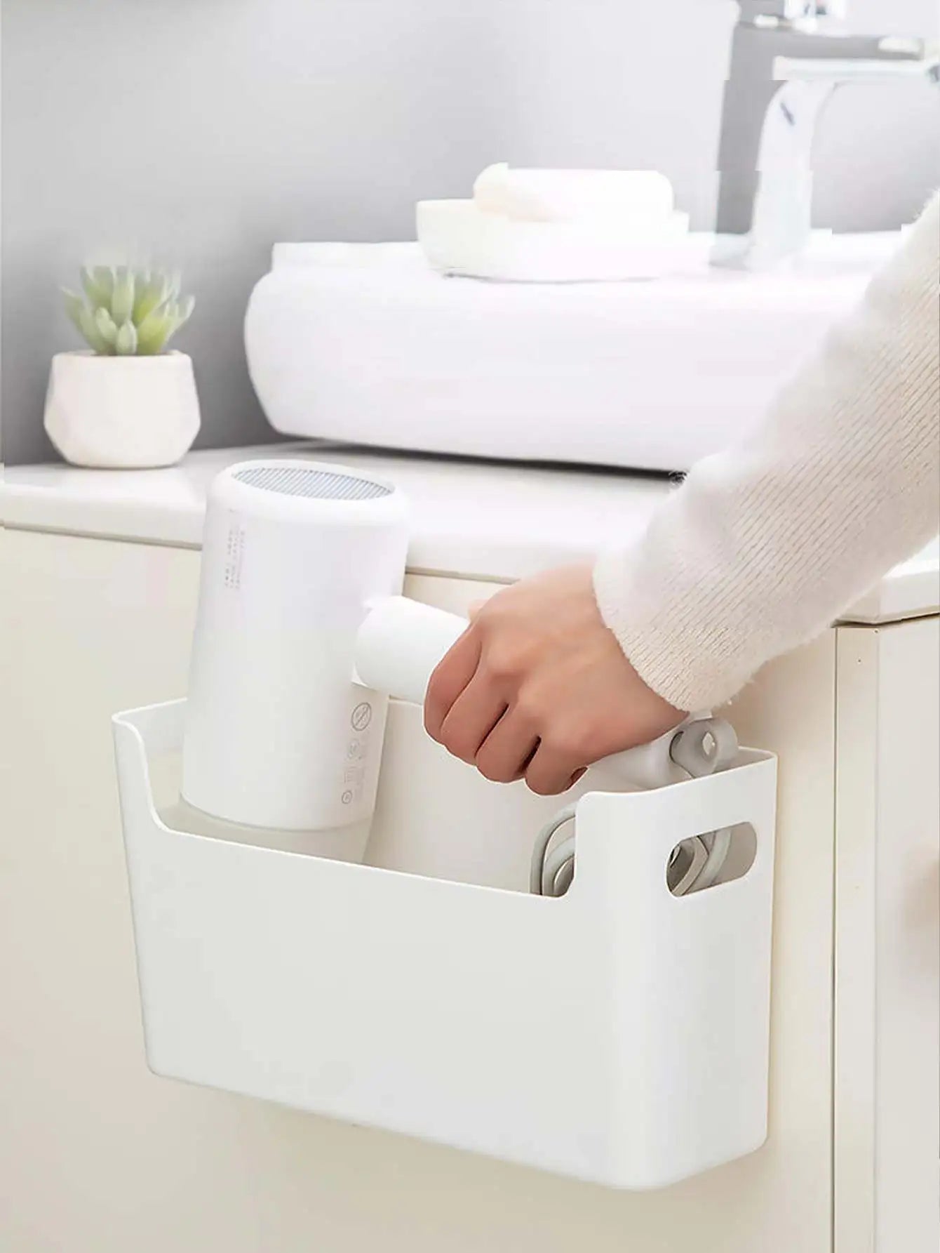 Wall Mounted Hair Dryer Holder