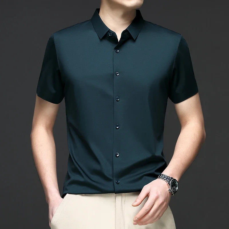 Solid Color Business Shirt