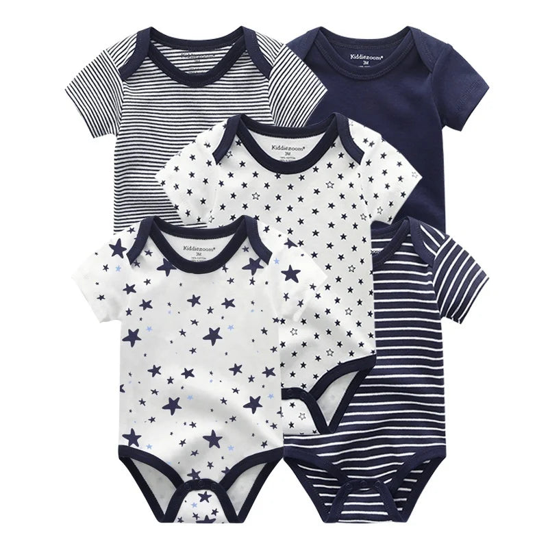 5-Pack Cotton Baby Bodysuits