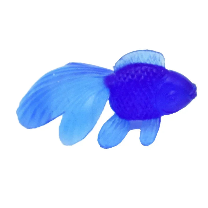 10pcs Kawaii Rubber Goldfish