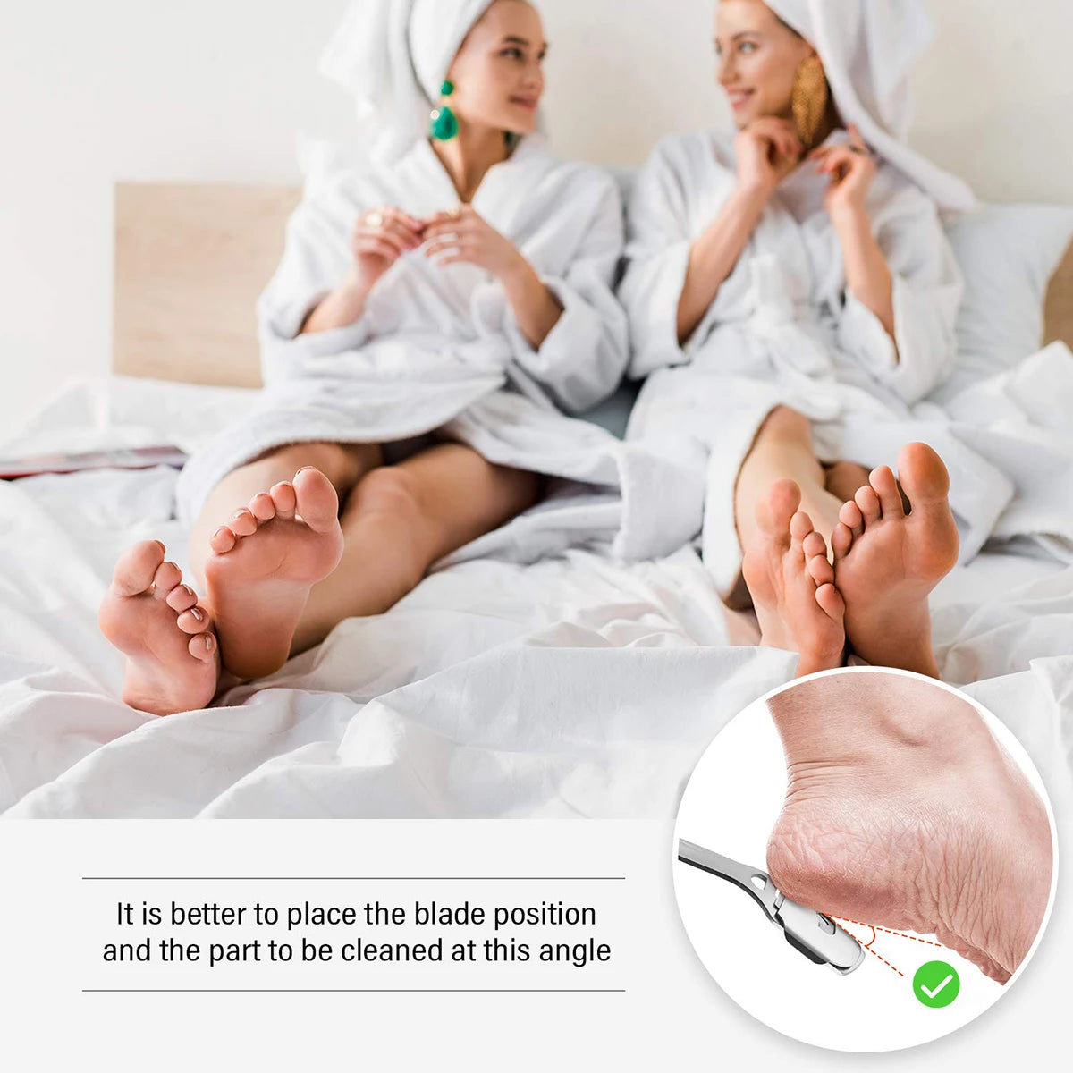 Stainless Steel Foot Scraper and Callus Remover Tool