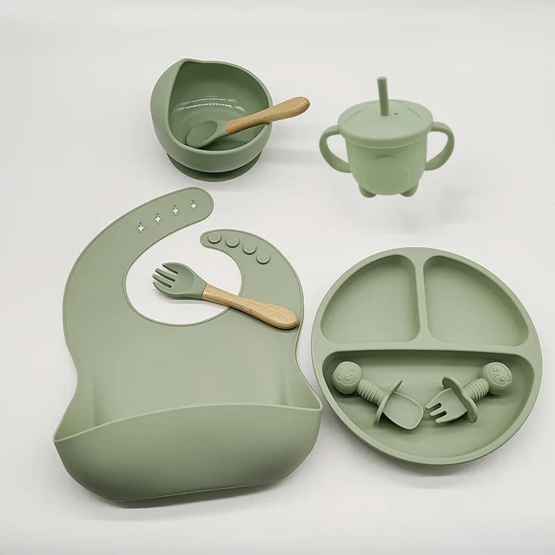 Silicone Tableware Set with Suction Cups
