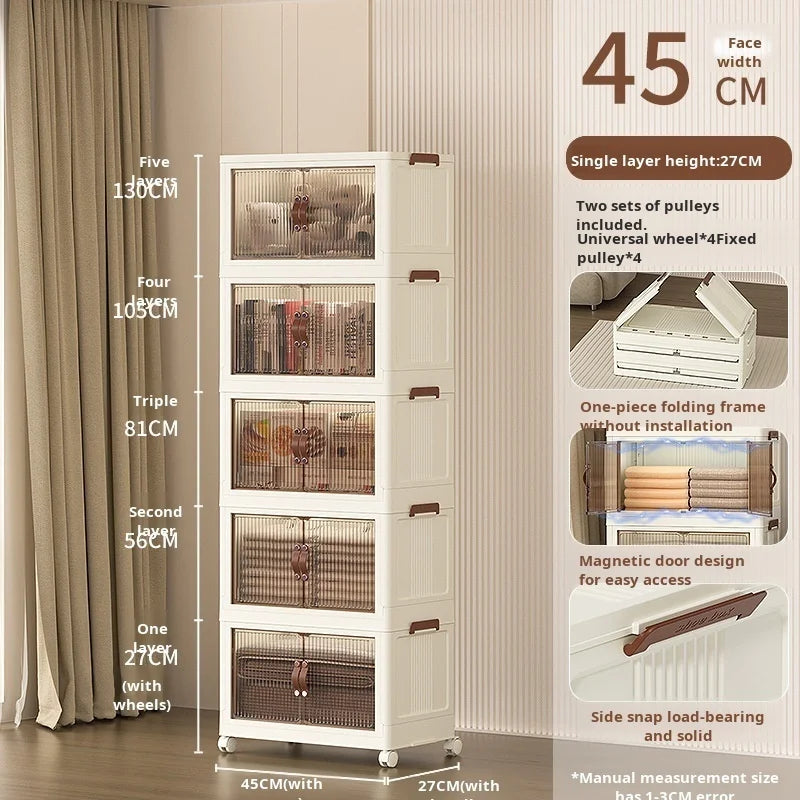 Foldable Transparent Storage Boxes