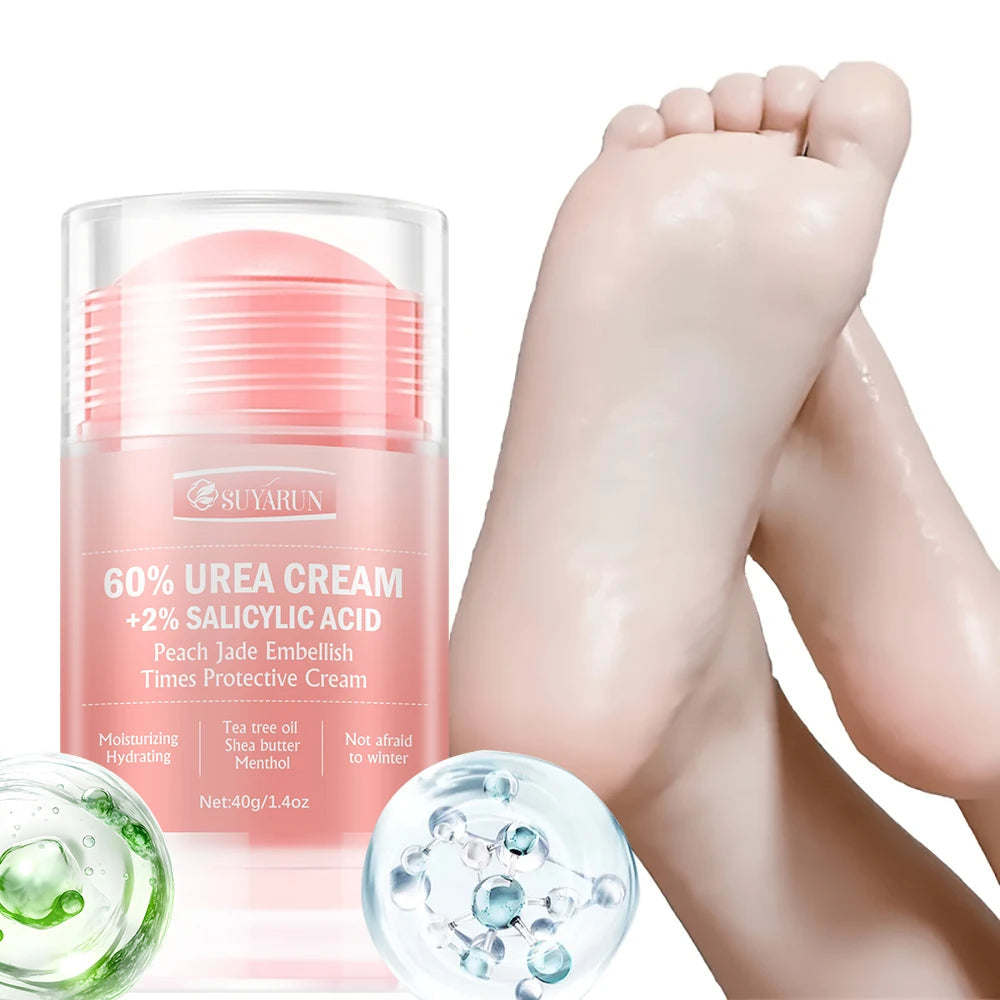 Urea Cream & Peach Scented Foot Balm Stick Combo
