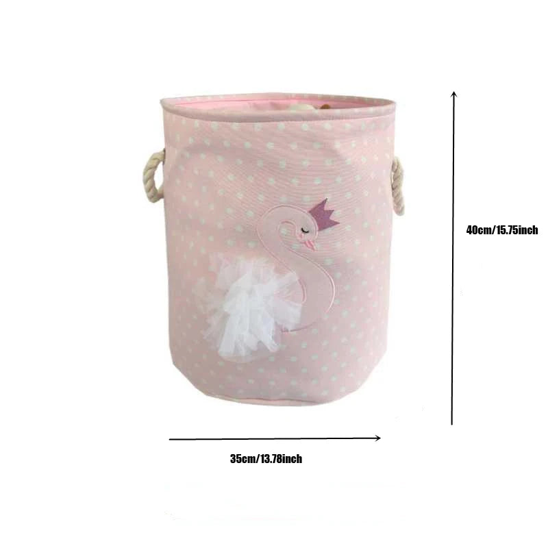 Canvas Foldable Laundry Basket