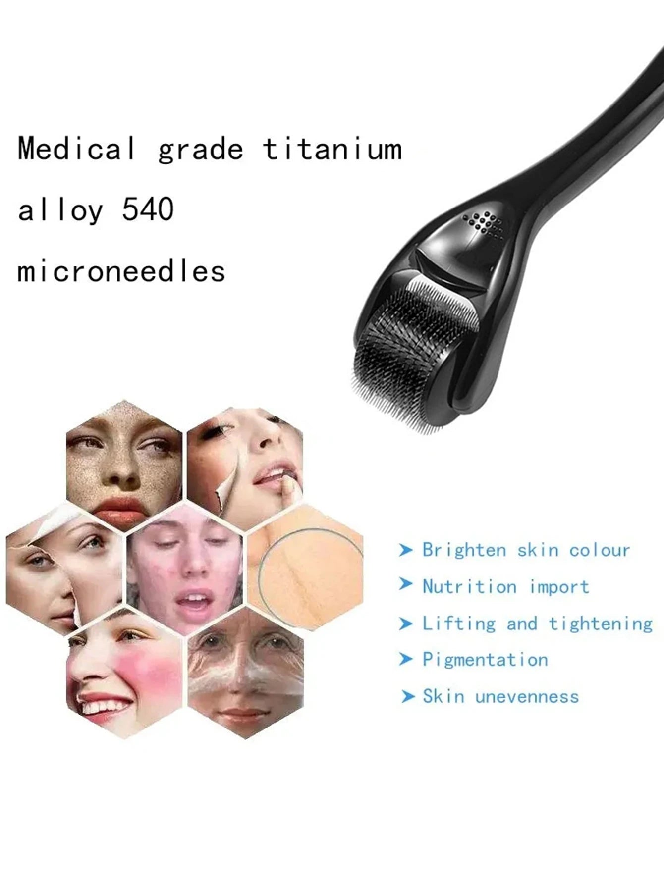 540 Microneedle Roller for Acne Scars