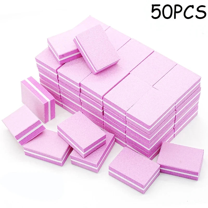 Mini Double-Color Nail Buffer Sponge Blocks