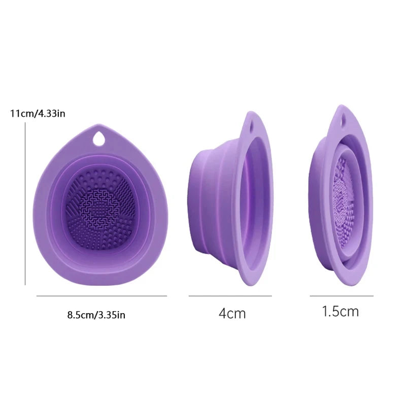 Folding Silicone Makeup Brush Cleaner