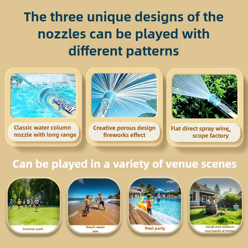 Pull-Back Fireworks Water Gun