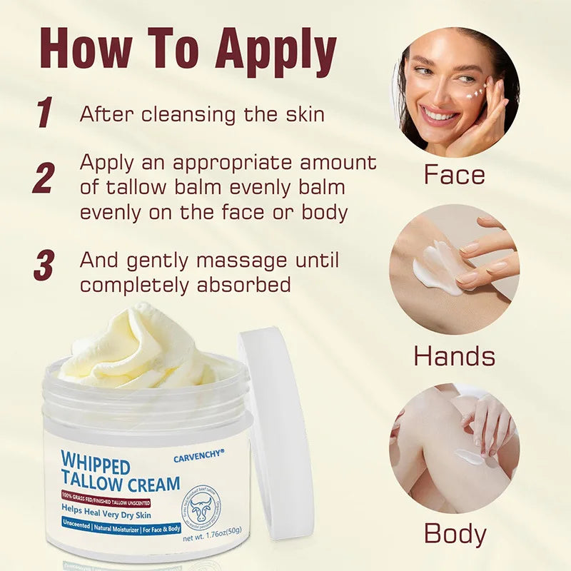 Grass-Fed Beef Tallow Moisturizer