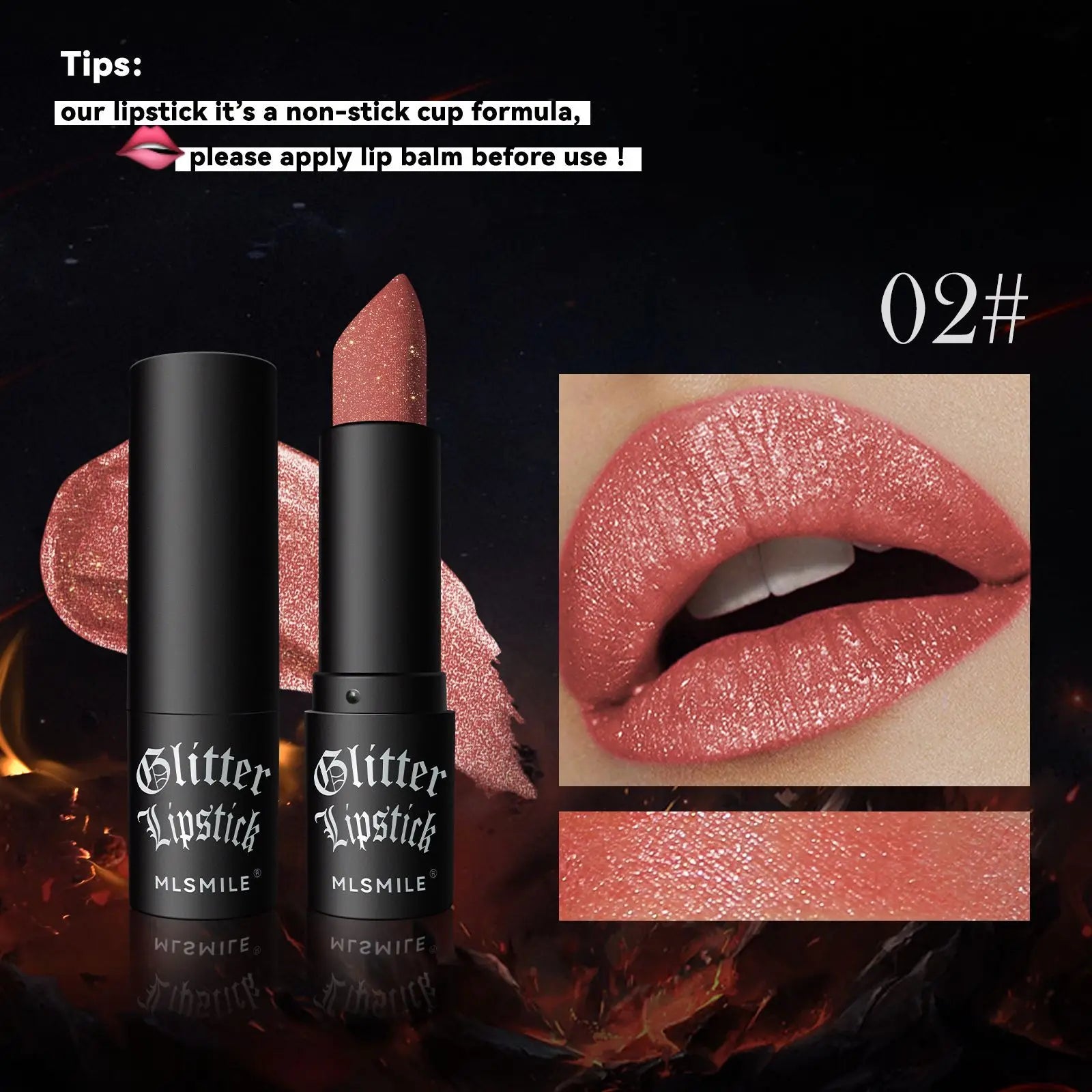 7 Colors Glitter Metallic Lipstick Set